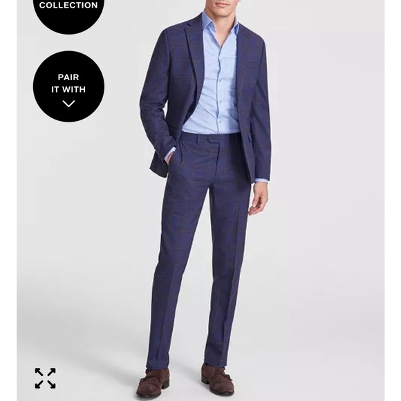 BAR III Men's Navy Suit 29x28 pant 34s jacket slim fit - Picture 9 of 9